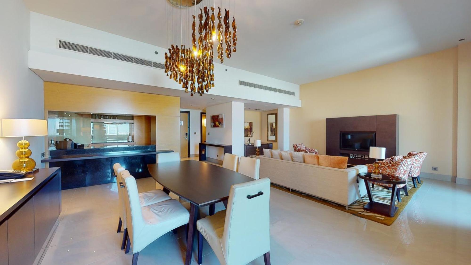 Marriott Executive Apartments Al Jaddaf, Dubai Esterno foto A 3D model of a living room