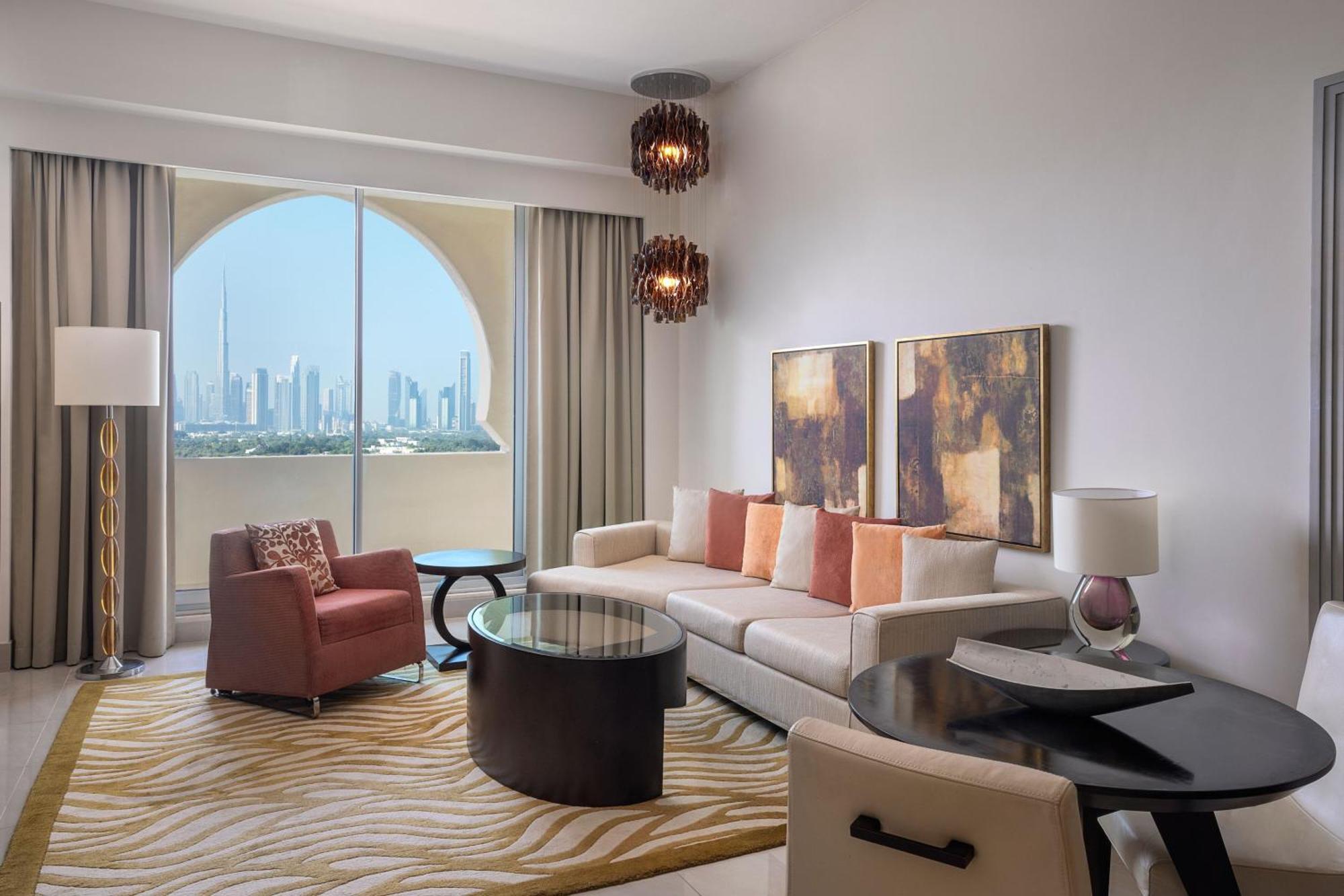 Marriott Executive Apartments Al Jaddaf, Dubai Esterno foto Living room